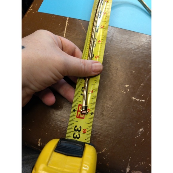 Vintage 80s Gold Tone Snake Chain Stretch Belt, stretchy - Picture 4 of 4